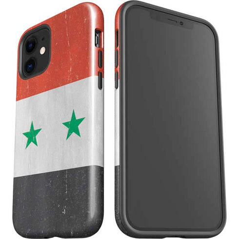 Syria Flag Distressed iPhone 12 Mini Impact Case